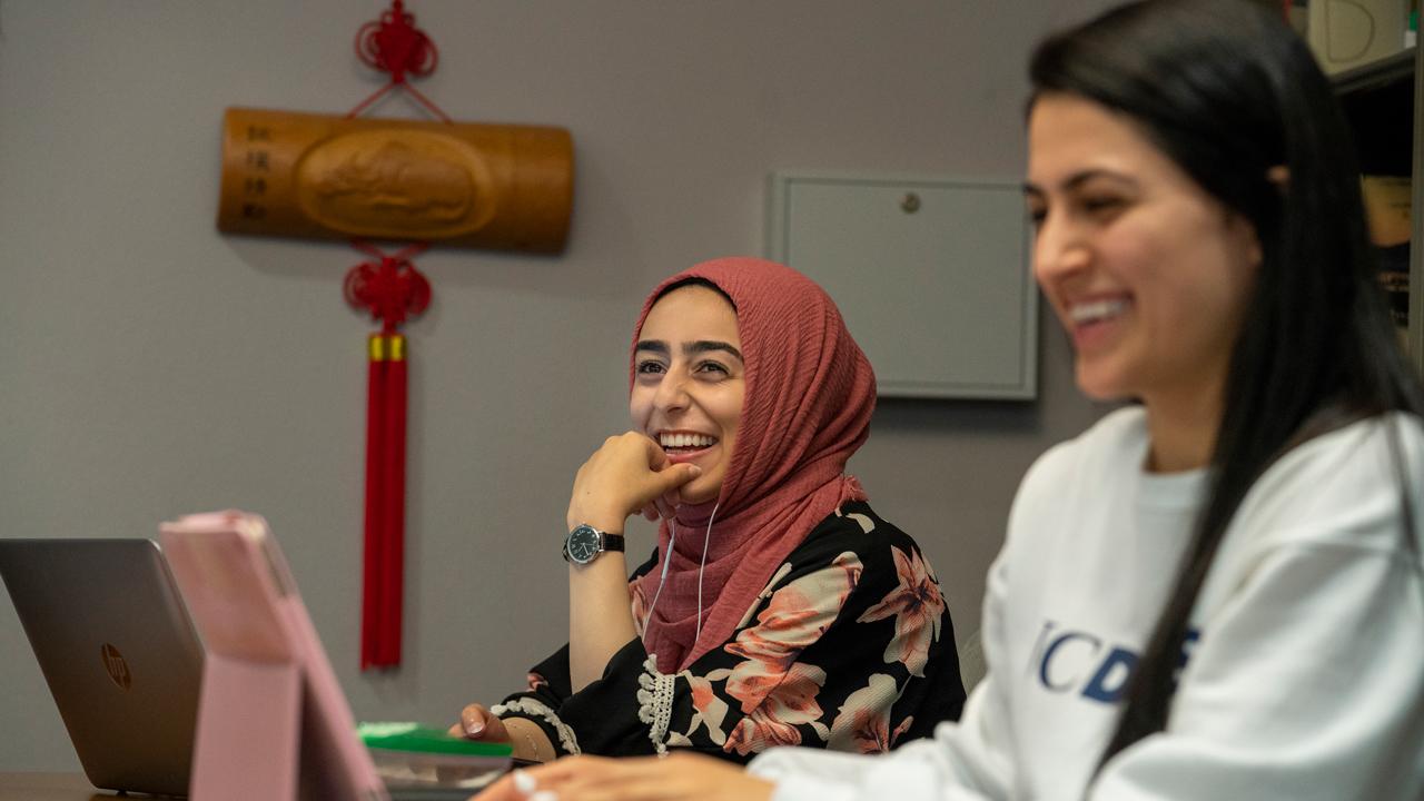 Students at the Cross Cultural Center